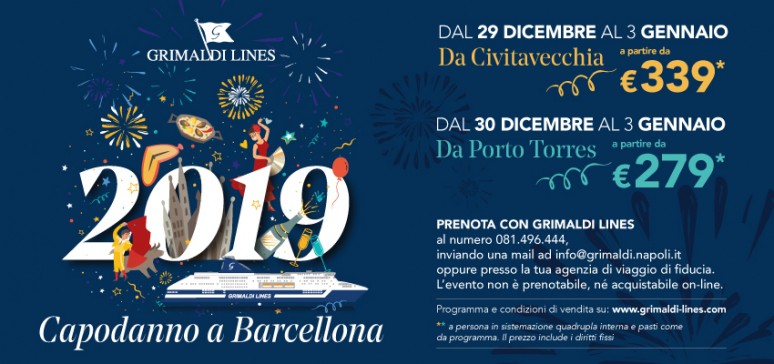 Capodanno 2019 Grimaldi Lines