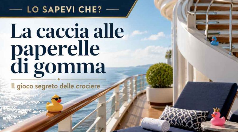Perché migliaia di passeggeri nascondono paperelle di gomma sulle navi da crociera?