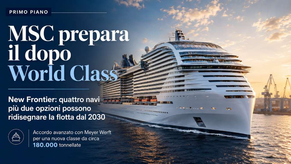MSC prepara il dopo World Class: sei nuove navi “New Frontier” possono ridisegnare la flotta dal 2030