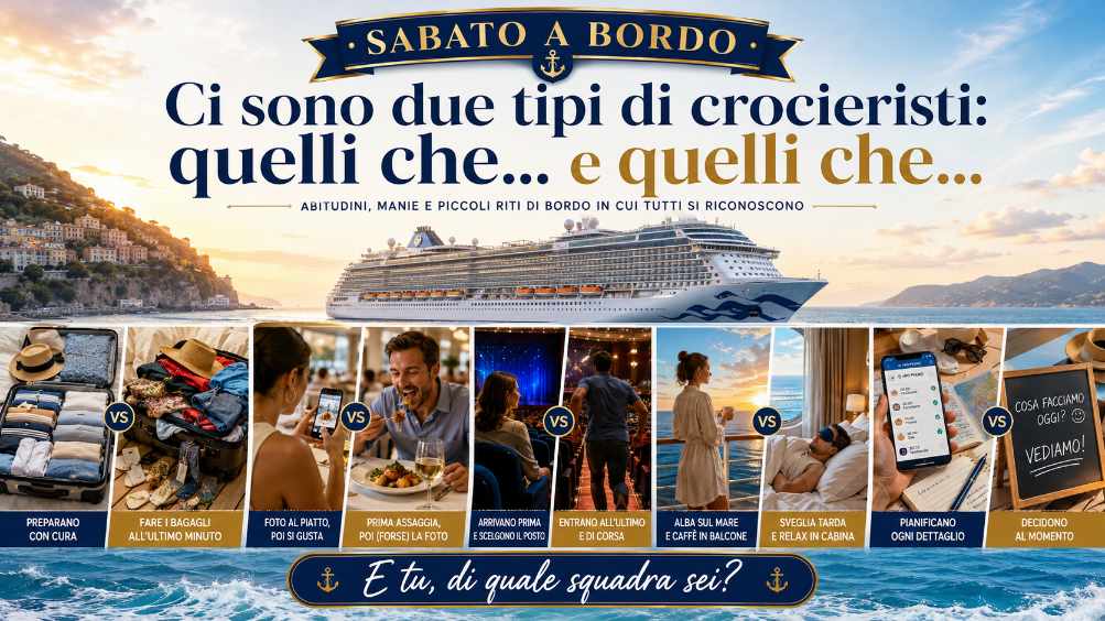 Ci sono due tipi di crocieristi: quelli che… e quelli che…