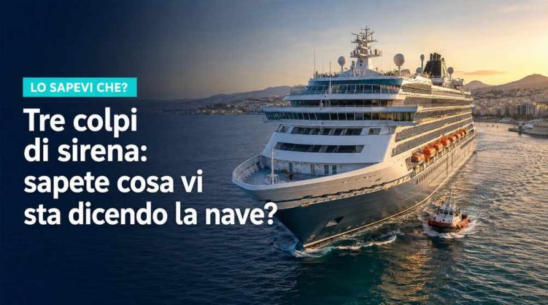 Tre colpi di sirena: sapete cosa vi sta dicendo la nave?